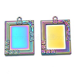 Подвеска из сплава радужного цвета с кабошоном&nbsp;PALLOY-N163-166-NR