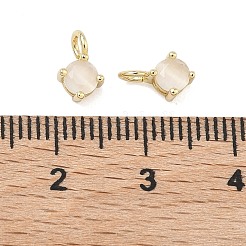 Латунные подвески в виде кошачьего глаза&nbsp;KK-C251-09A-G01