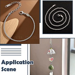 15 шт. 3 наконечника/кончики шнура из нержавеющей стали 303&nbsp;STAS-CJ0003-37