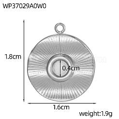 Оправы для подвесок из нержавеющей стали 304 в виде кабошонов&nbsp;STAS-OY010-28P