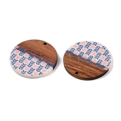 Печатные подвески из смолы и дерева&nbsp;WOOD-TAC0021-21D