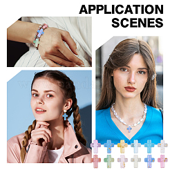 300 шт. прозрачные акриловые бусины градиентного цвета&nbsp;OACR-HY0001-25