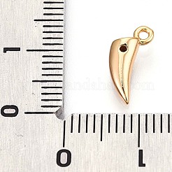 Латунные микропаве прозрачные подвески с фианитом&nbsp;KK-T075-03G