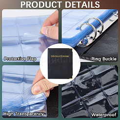 Складная книга для коллекции монет из пвх&nbsp;AJEW-WH20007-58