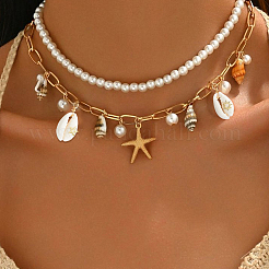 24 шт. 6 стиля подвески из натуральной ракушки каури PALLOY-SC0004-43