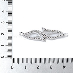 Стойка покрытие латунь микропаве прозрачный кубический цирконий лист соединительные подвески KK-A234-081P