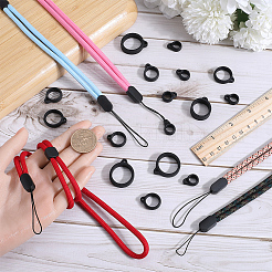 5 шт. двухцветный полиэстеровый ремешок на шею DIY-GF0008-14