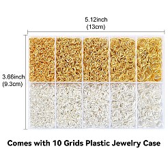 10 стиль железных открытых прыжковых колец&nbsp;IFIN-YW0003-60A