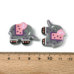 Печатные непрозрачные бусины из смолы&nbsp;RESI-N043-06C