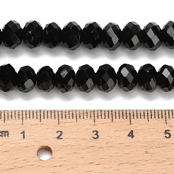 Бусины из натурального черного оникса&nbsp;G-C259-A17-5x8mm