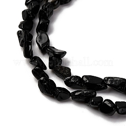 Натуральный черный турмалин бисер нитей G-I389-A30-AB