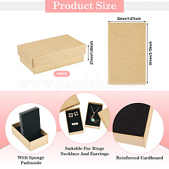 Крафт-бумага коробки для набора украшений CON-TAC0013-07