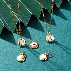 16шт 4 стиля латунные эмалевые подвески&nbsp;KK-BBC0003-53