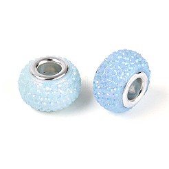 Европейские бусины из смоляных страз с большим отверстием&nbsp;OPDL-T003-01C