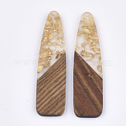 Большие подвески из смолы и дерева&nbsp;X-RESI-S358-98F