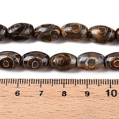 Нити бусин из натурального тибетского агата с одним глазком G-T138-195A