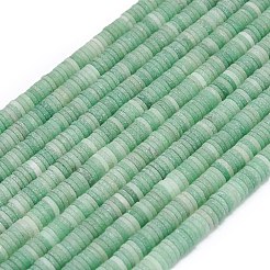 Натуральный красный авантюрин бисер нитей G-P575-B05-6x1mm-03