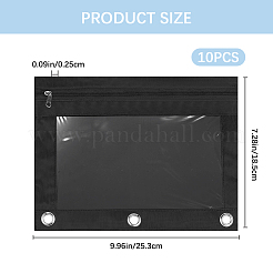 Ткань Оксфорд с легкосплавными пеналами для папки с 3 кольцом AJEW-CP0008-02B