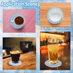 Подставка под стакан из хлопчатобумажной ткани ручной работы&nbsp;AJEW-WH20067-004B