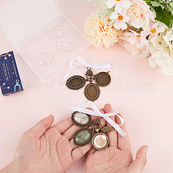 2 комплект свадебных букетов из сплава и стекла с фотографиями DIY-SC0025-64