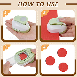 5 шт. 5 дырокола из АБС-пластика и сплава для скрапбукинга и бумажных поделок&nbsp;DIY-WA0001-05