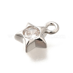 Латунные микро проложить кубического циркония подвески&nbsp;KK-C085-23P