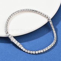 925 теннисный браслет из стерлингового серебра с микропаве из кубических цирконий для женщин&nbsp;BJEW-C117-01B-P02