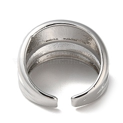 Покрытие стойки латунные рифленые открытые манжеты RJEW-K249-09P