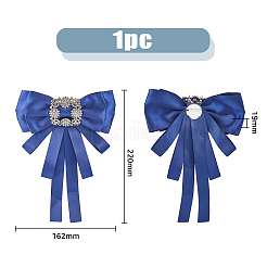 Брошь с бантом и стразами из хрусталя JEWB-WH0022-79B