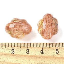 Двухцветные прозрачные акриловые бусины OACR-D304-01F