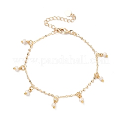 Браслеты с подвесками из натурального культивированного пресноводного жемчуга BJEW-JB12313