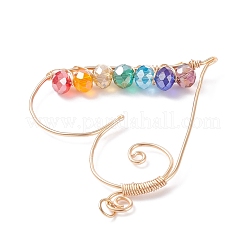 Стеклянные подвески из проволоки PALLOY-JF01321-02