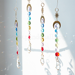 Ahademaker 4 шт. подвесные украшения в виде ловца солнца HJEW-GA0001-20