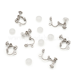 Латунный зажим на серьгах&nbsp;DIY-TA0002-20P