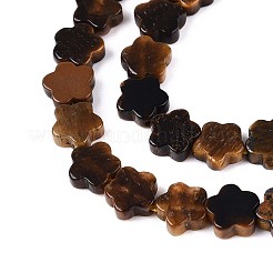 Природных тигровый глаз бисер нитей G-N257-24A-03