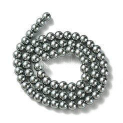 Экологичные нити жемчужных бусин из окрашенного стекла&nbsp;HY-A008-6mm-RB076