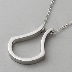 Ожерелья из нержавеющей стали NJEW-WH0035-01P