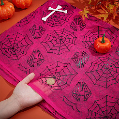 Полиэстеровая сетчатая ткань на тему Хэллоуина DIY-WH0589-86B
