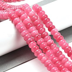 Окрашенные природные белый нефрит бисер пряди G-G107-A03-01