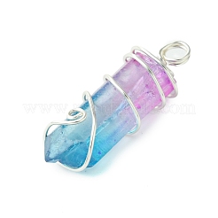 Двухцветные подвески из кварца&nbsp;PALLOY-JF02800-02