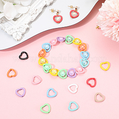 50шт. окрашенная распылением алюминиевая рамка для бусины&nbsp;FIND-SC0017-08