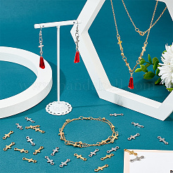 60 шт. 2-цветное ионное покрытие (IP) 304 нержавеющая сталь соединительные подвески STAS-PH0004-99