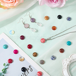 48 шт. 24 стиля кабошонов из натуральных и синтетических смешанных драгоценных камней&nbsp;G-SP0001-40