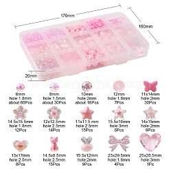 238шт 15 стильные прозрачные и непрозрачные акриловые бусины&nbsp;DIY-YW0005-41