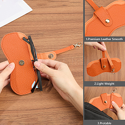 1 шт. футляры для очков из искусственной кожи&nbsp;AJEW-CN0003-24A