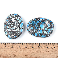 Синтетические бирюзовые бусины G-N352-02B