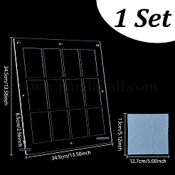ПВХ настольные спортивные держатели для карточек&nbsp;AJEW-WH0248-918C