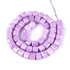 Антикоррозийные гальванические стеклянные бусины&nbsp;LS-GLAA-T025-8mm-10G