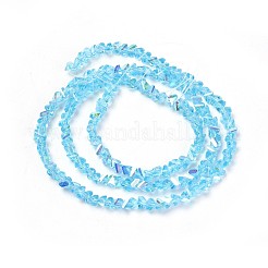 Гальванические стеклянные бусины&nbsp;GLAA-F092-A04