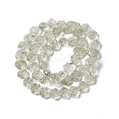 Стеклянные бусины с гальваническим покрытием  EGLA-L040-HR02